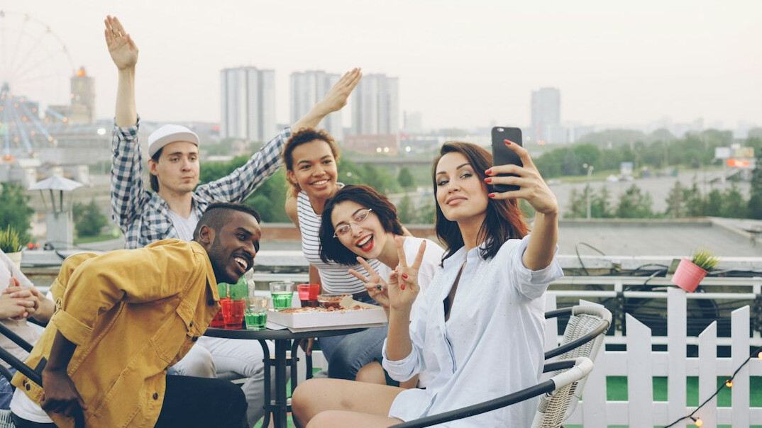 diverse people enjoying leisure time