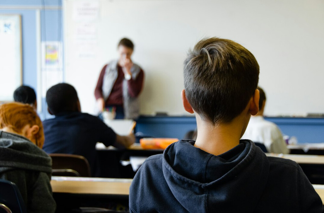 classroom with diverse students