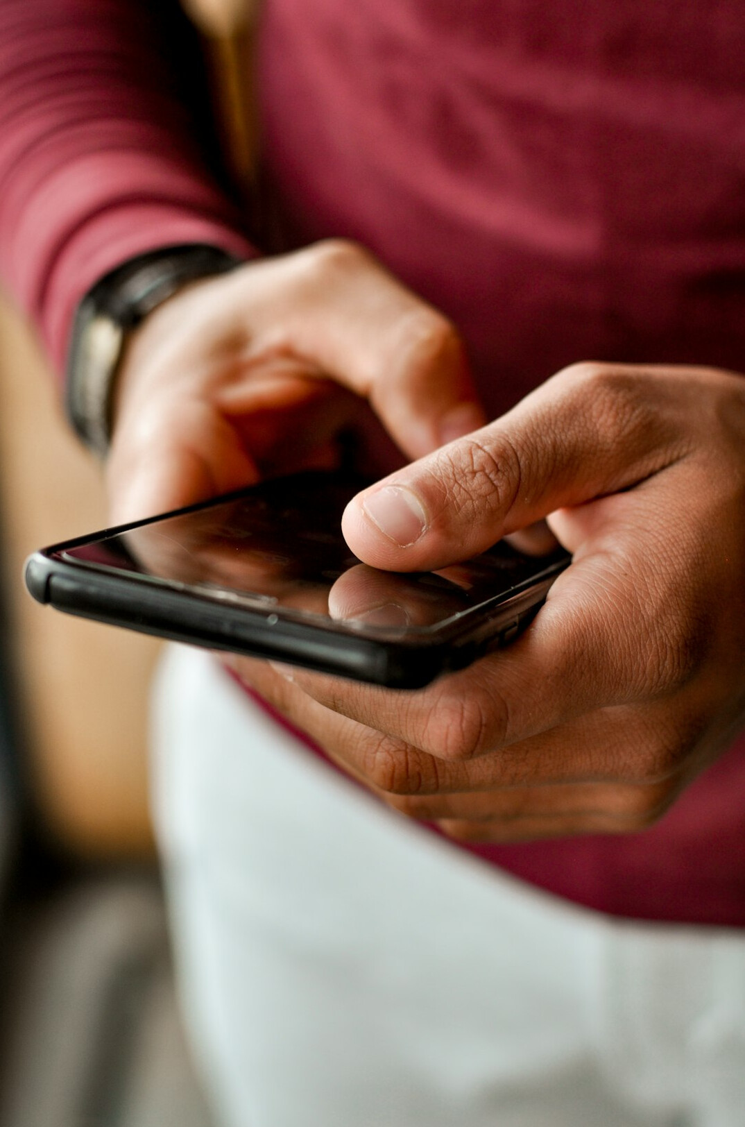 people scrolling on smartphone