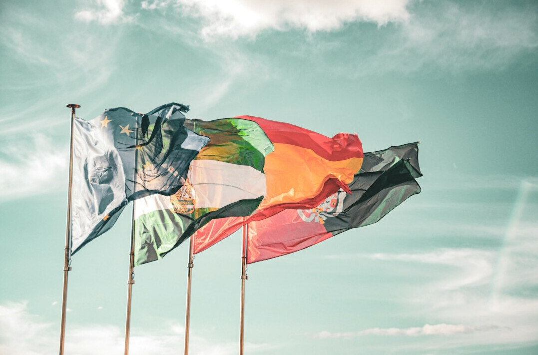 german citizens with eu flag